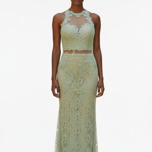 Cinderella Divine Mint Green Maxi Long Evening Dress Prom Wedding Party Size 6/8